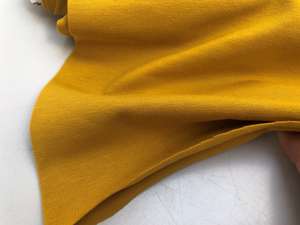 Bomuldsjersey - mustard 